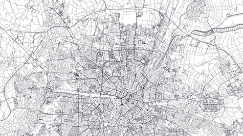 Street map of Munich